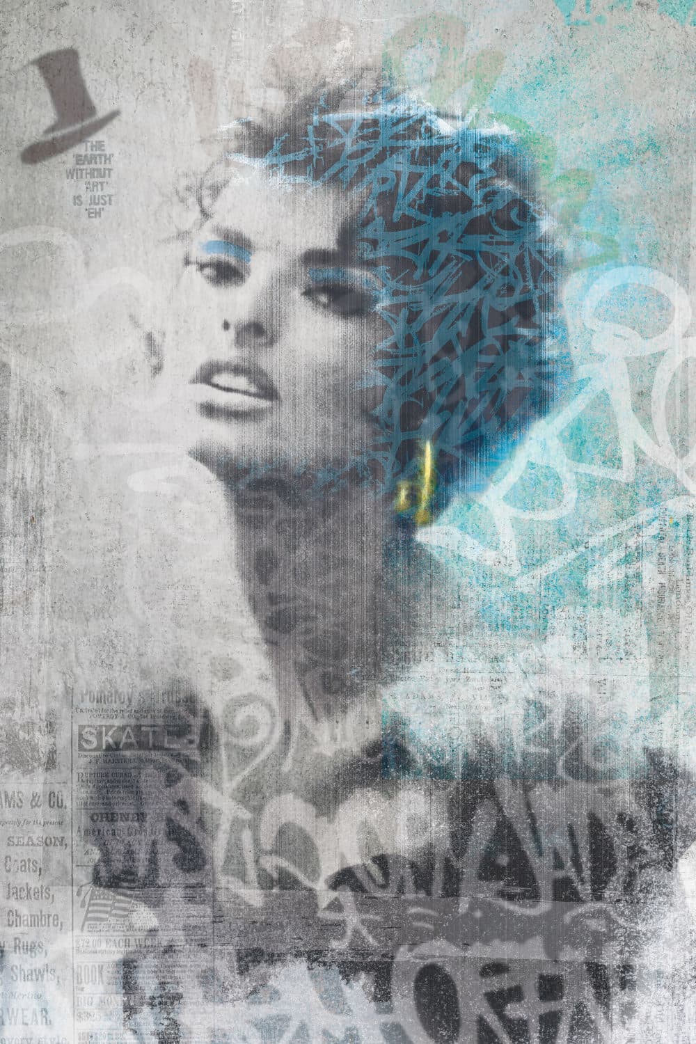 Street art muurschildering uit het Sparskey atelier